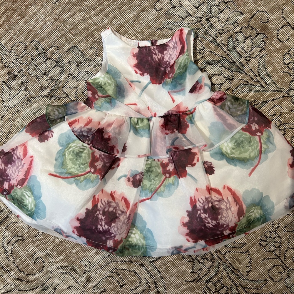 Janie and Jack floral peplum dress